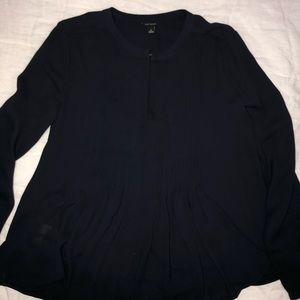 Ann Taylor dark blue blouse